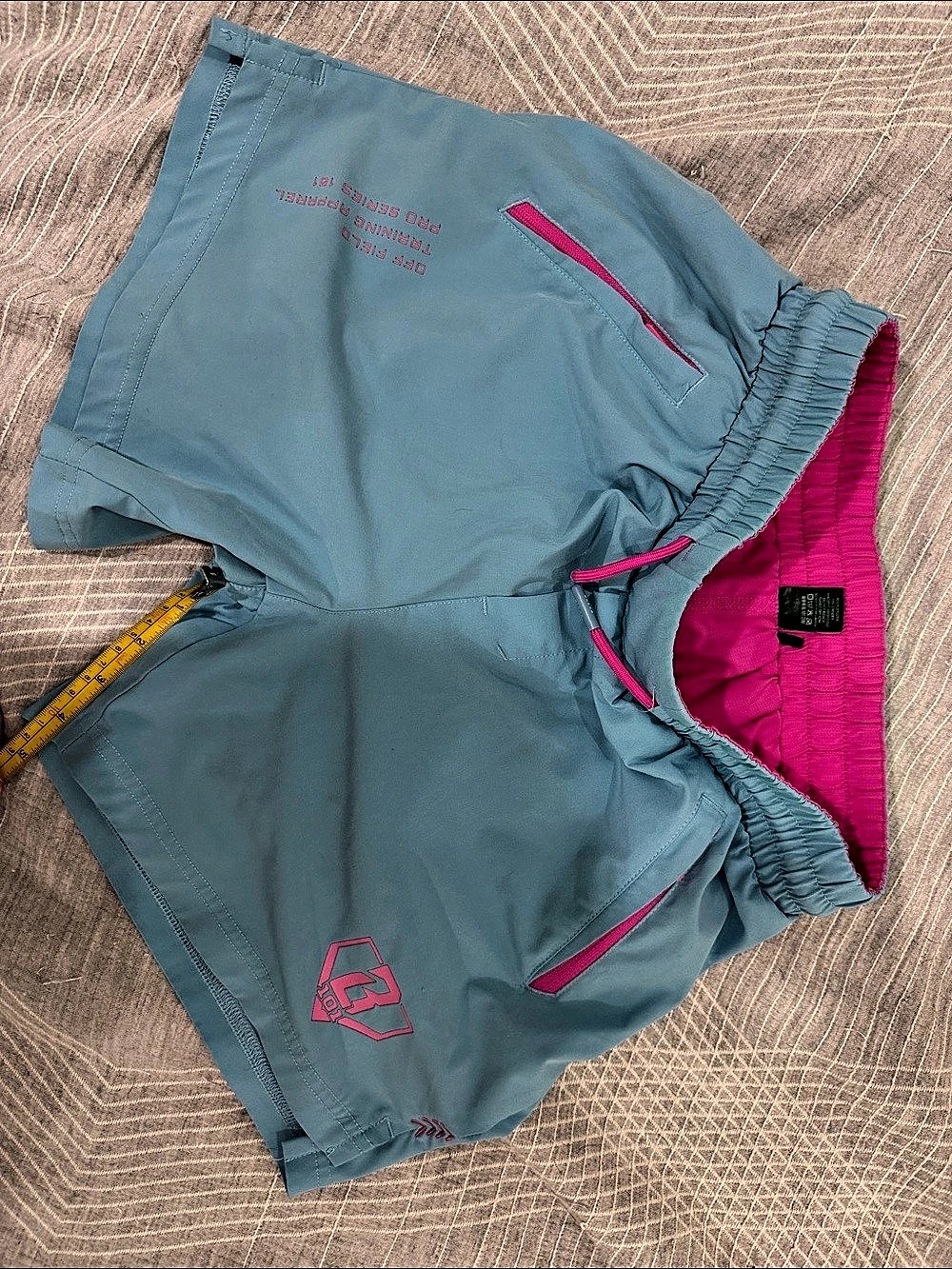Baseball 101 boys blue/pink nylon shorts Athletic Shorts Size youth large